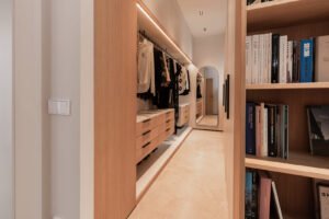 Vestidor al projecte Mas Alba