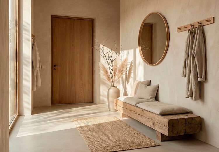 Referència d'estil Mercè Rafecas Ambient mediterrani amb tons neutres i fusta